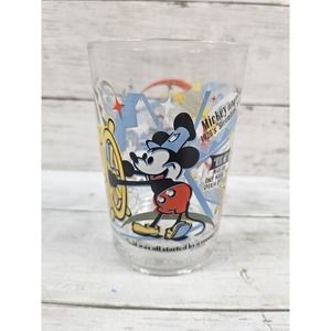 McDonalds Walt Disney 100 Years of Magic Glass Mickey Mouse Steamboat Willie